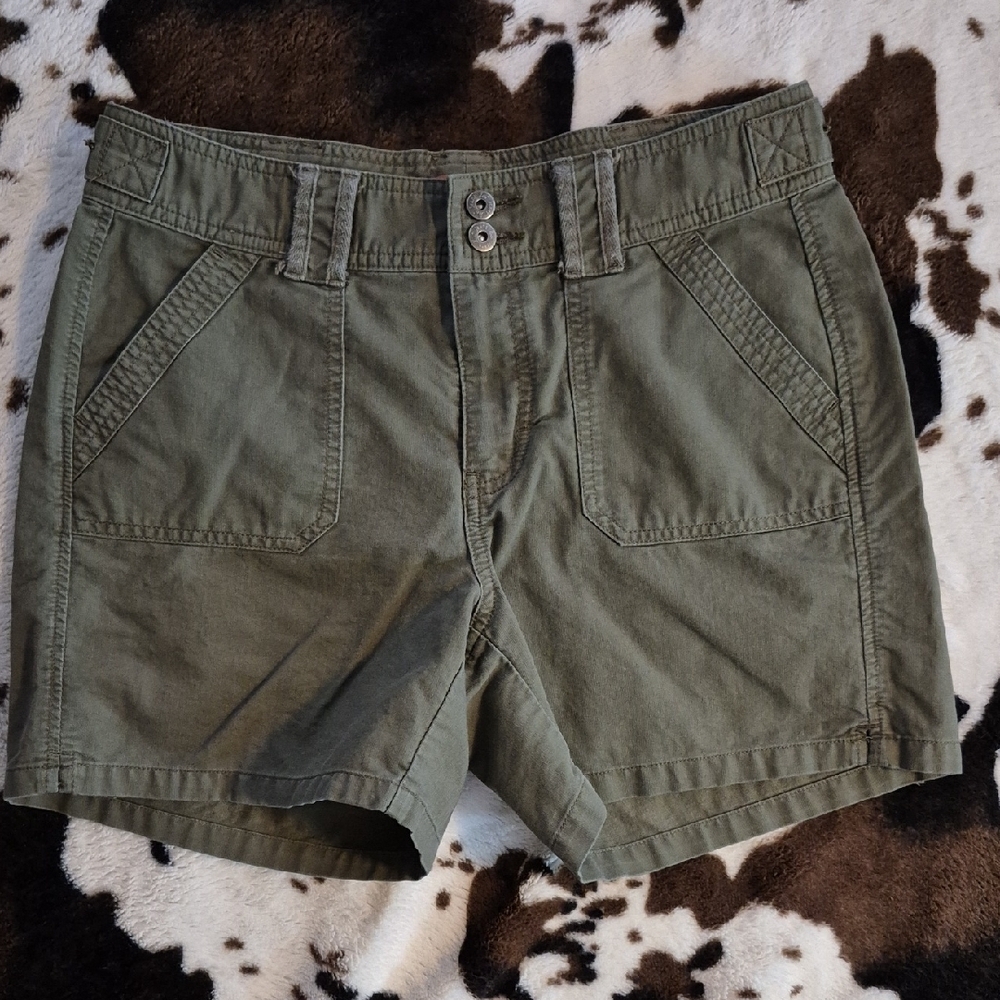 Lee Women's Olive Cargo Shorts